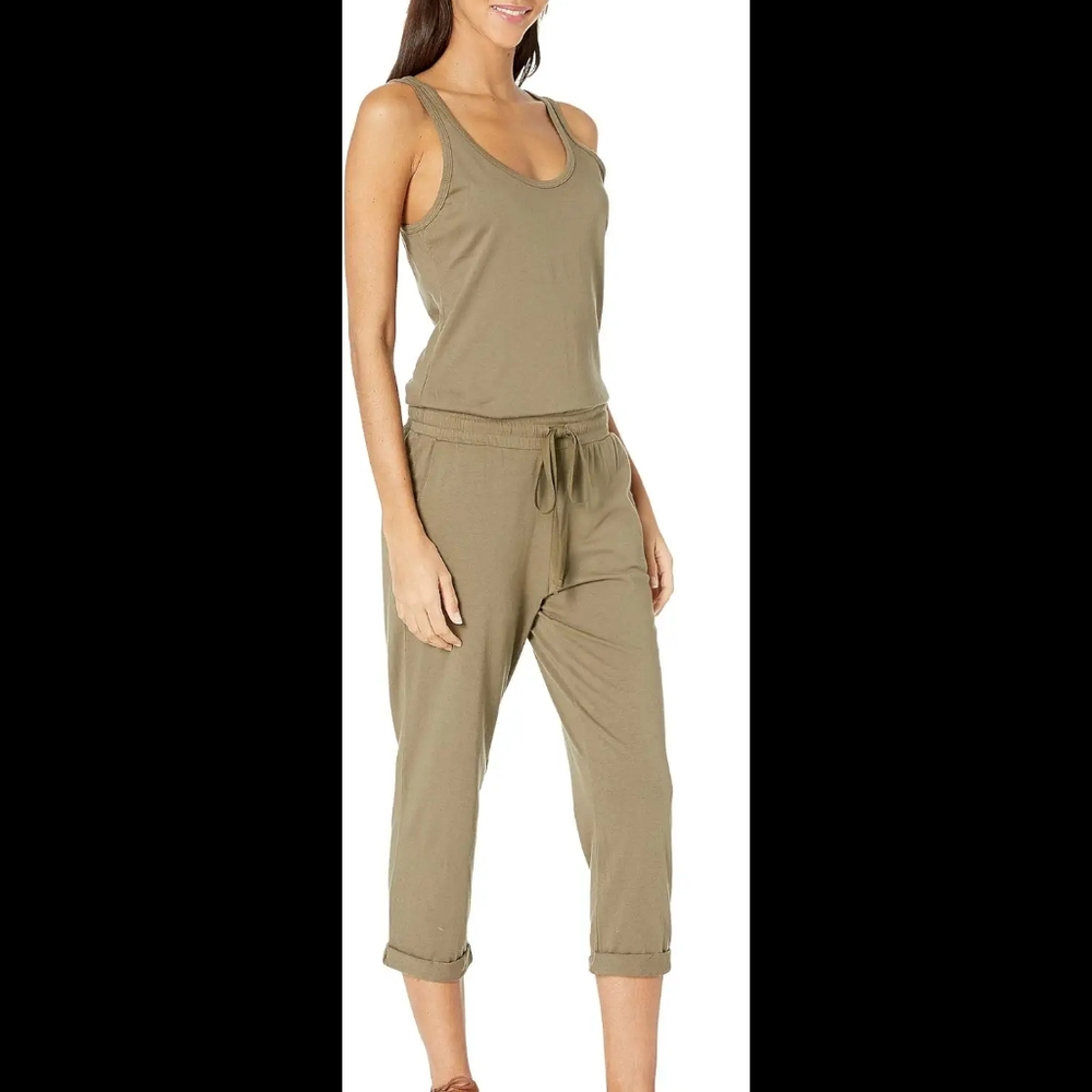 Michael Stars Theo Cotton Modal Tank Jumpsuit - Picture 4 of 5